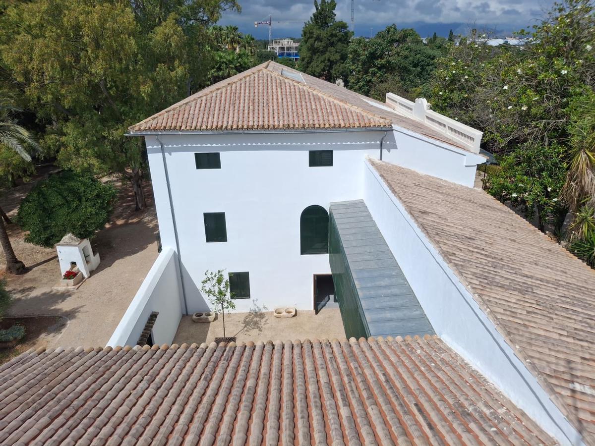 La casa de Torrecremada, contemplada desde la torreta