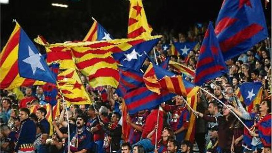 El Barça recorrerà al TAS contra la multa de la UEFA per les estelades