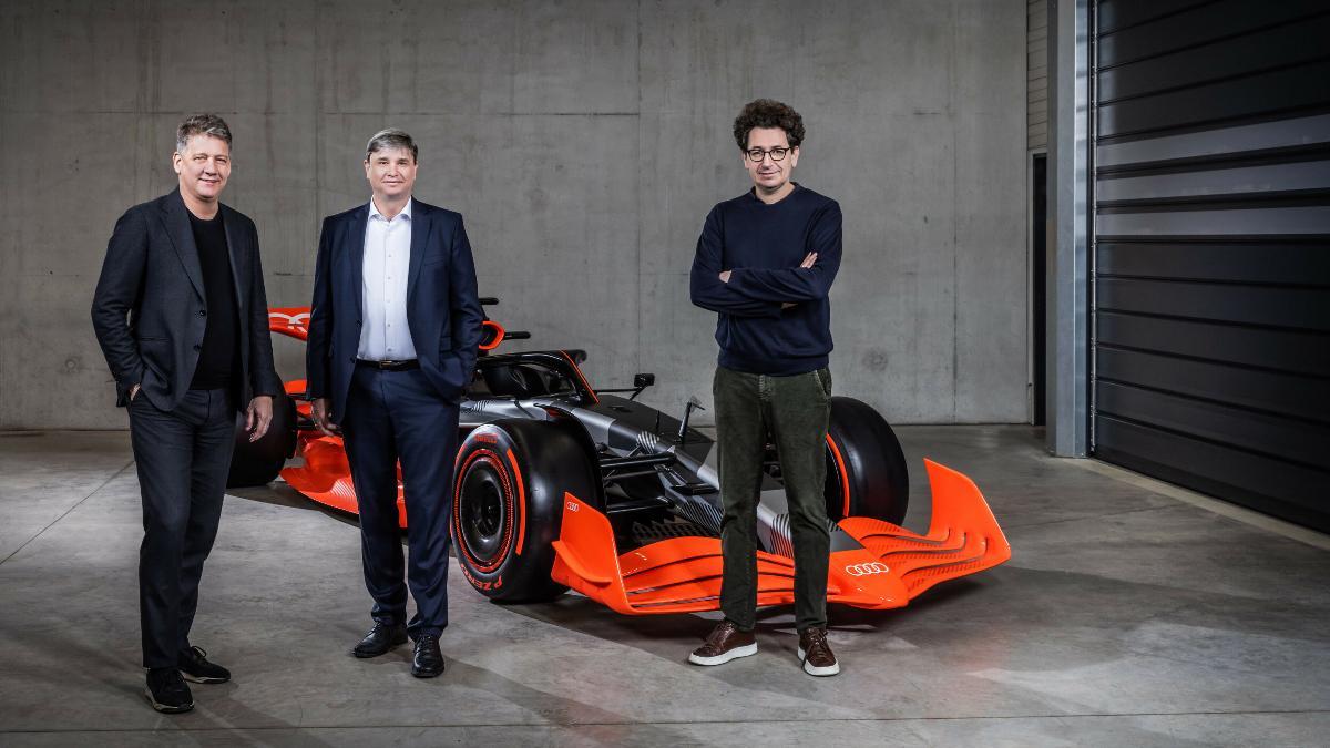 Gernot Döllner, Jürgen Rittersberger y Mattia Binotto