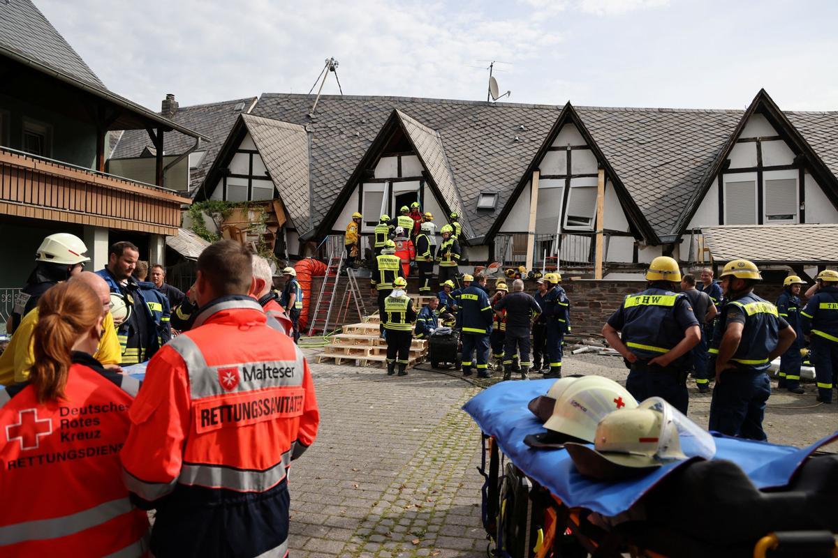 El derrumbe de un hotel en Alemania mata a dos personas