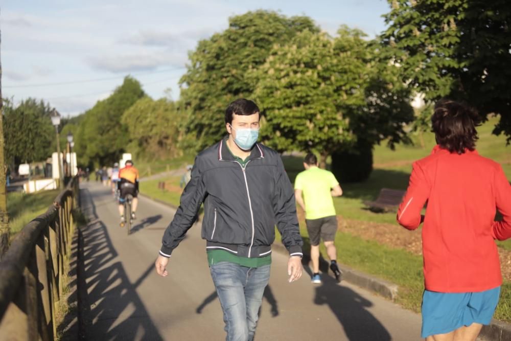 Primer día para poder salir a hacer deporte por tramos horarios en Asturias.