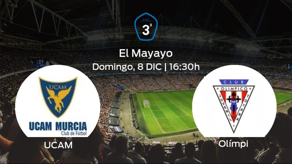 Jornada 16 de la Tercera División: previa del duelo UCAM B - Olímpico De Totana