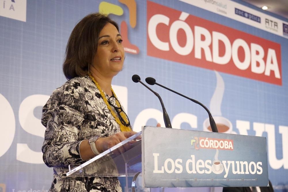 Isabel Ambrosio en los desayunos de Diario Córdoba