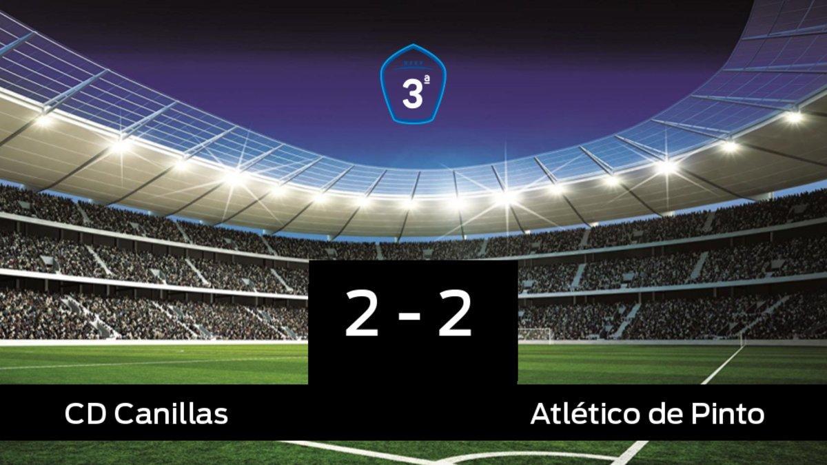 Reparto de puntos entre el Canillas y el Atlético de Pinto, el marcador final fue 2-2