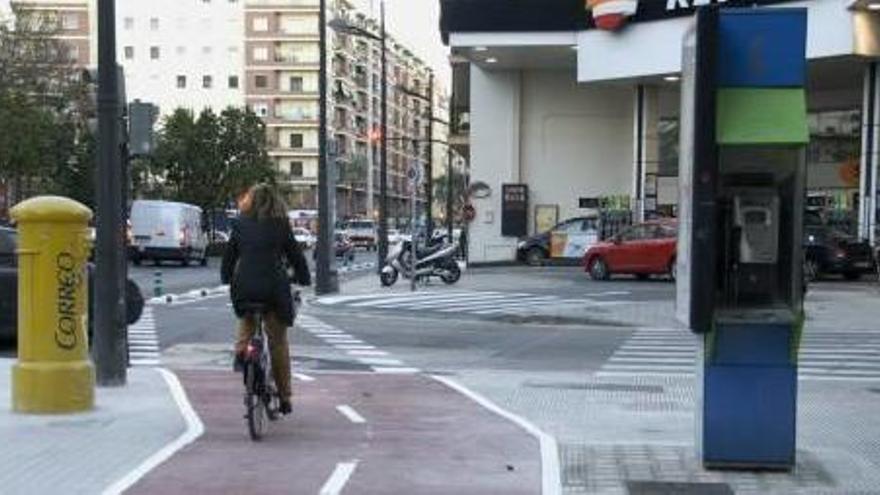 La calle Clariano ya fue objeto de la mejora del carril bici.