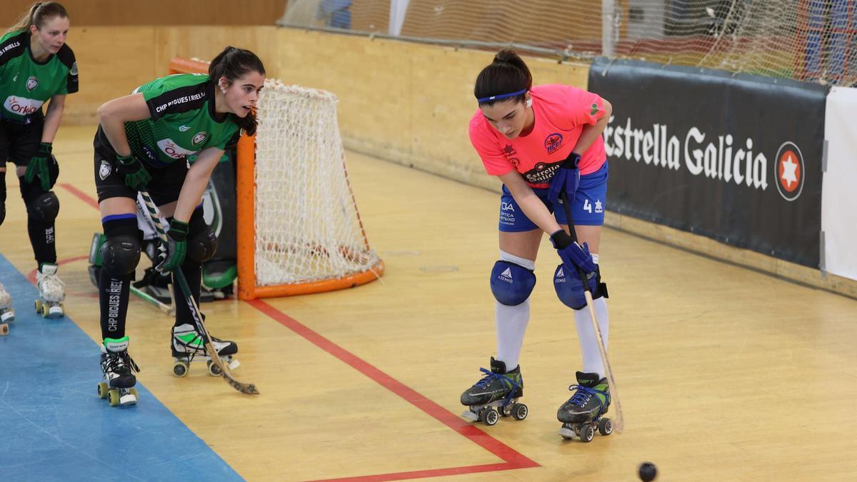 Ale Martín, durante un partido del HC Coruña esta temporada.