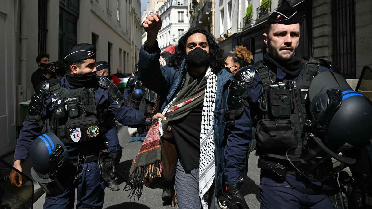 Desalojada la protesta de estudiantes propalestinos en la universidad Sciences Po de París
