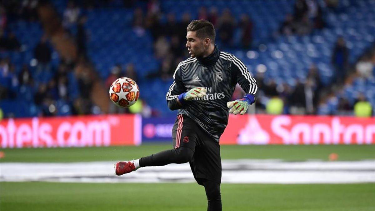 Luca Zidane antes del duelo contra el Ajax