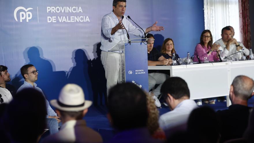 Mazón interviene en el acto del PP para reivindicar su gestión