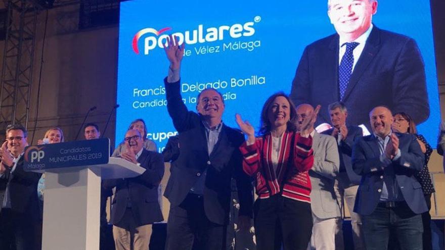 Delgado Bonilla, en un acto de campaña.