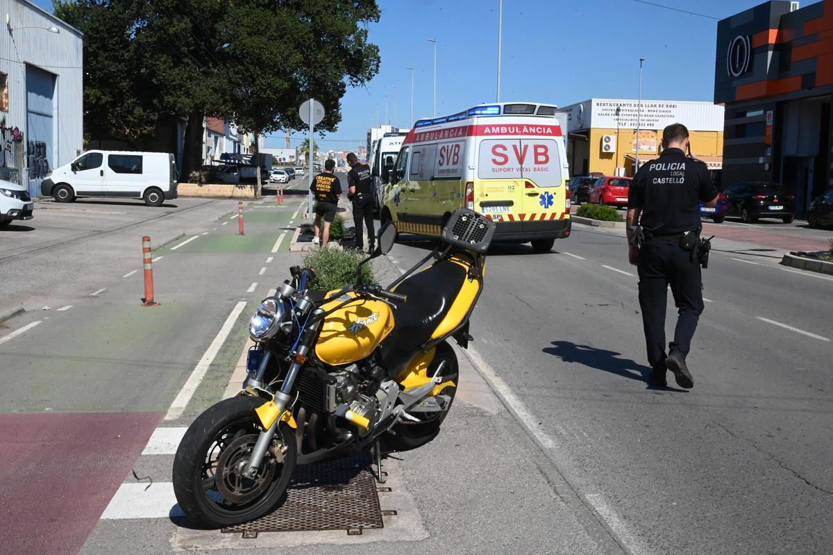 Accidente en la avenida Hermanos Bou de Castelló.