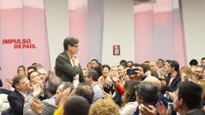 El líder y candidato del PSC, Salvador Illa, en el Comité Federal del PSOE este sábado