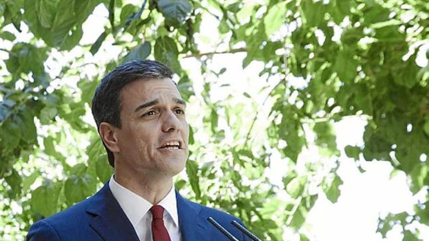 El socialista Pedro Sánchez en un acte a Toledo