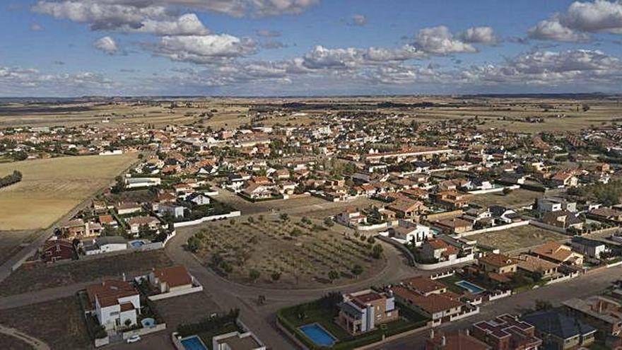 Vista aérea de Morales del Vino.