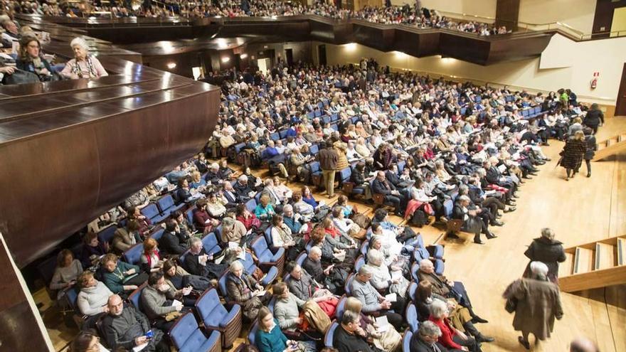 El Auditorio Príncipe Felipe poco antes de comenzar el recital.