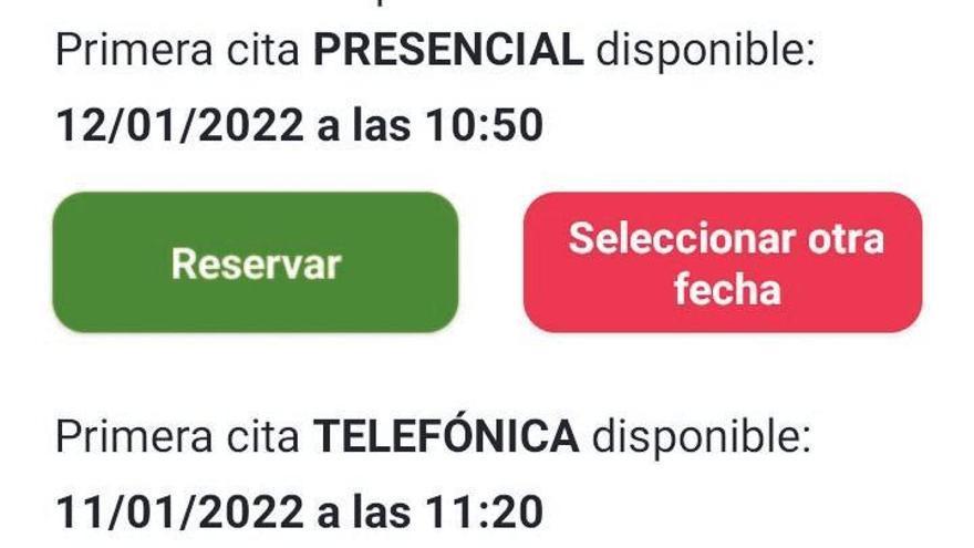 Pregunta por una cita para una analítica en Palma y le devolverán la llamada el día 11 de enero