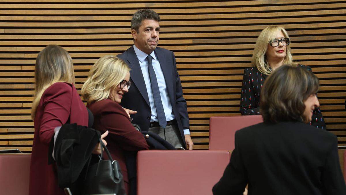 Carlos Mazón, en su nuevo escaño.