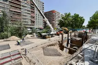 Así avanzan las obras en las riberas del Huerva en Zaragoza