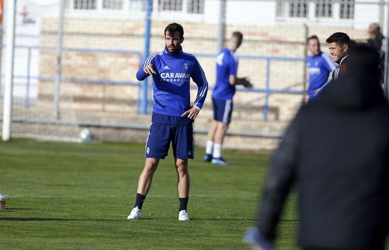 Entrenamiento del Real Zaragoza el 30 de enero