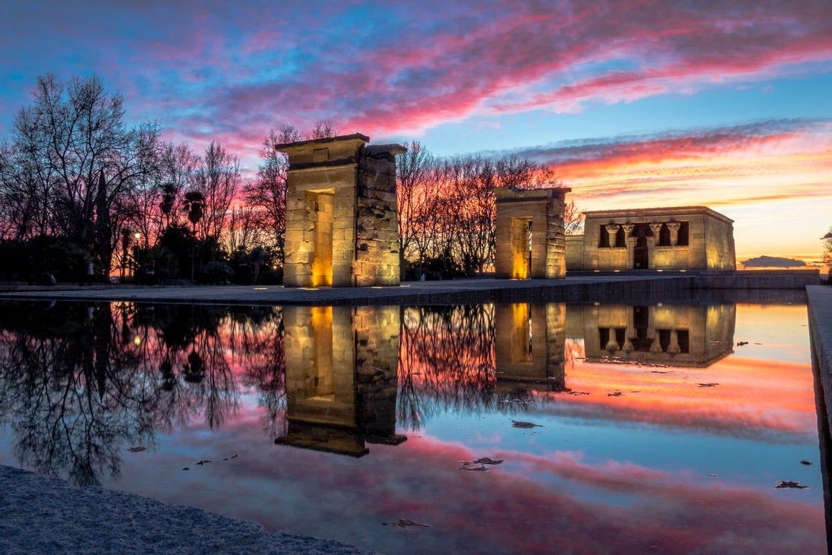 El Templo de Debod, Madrid