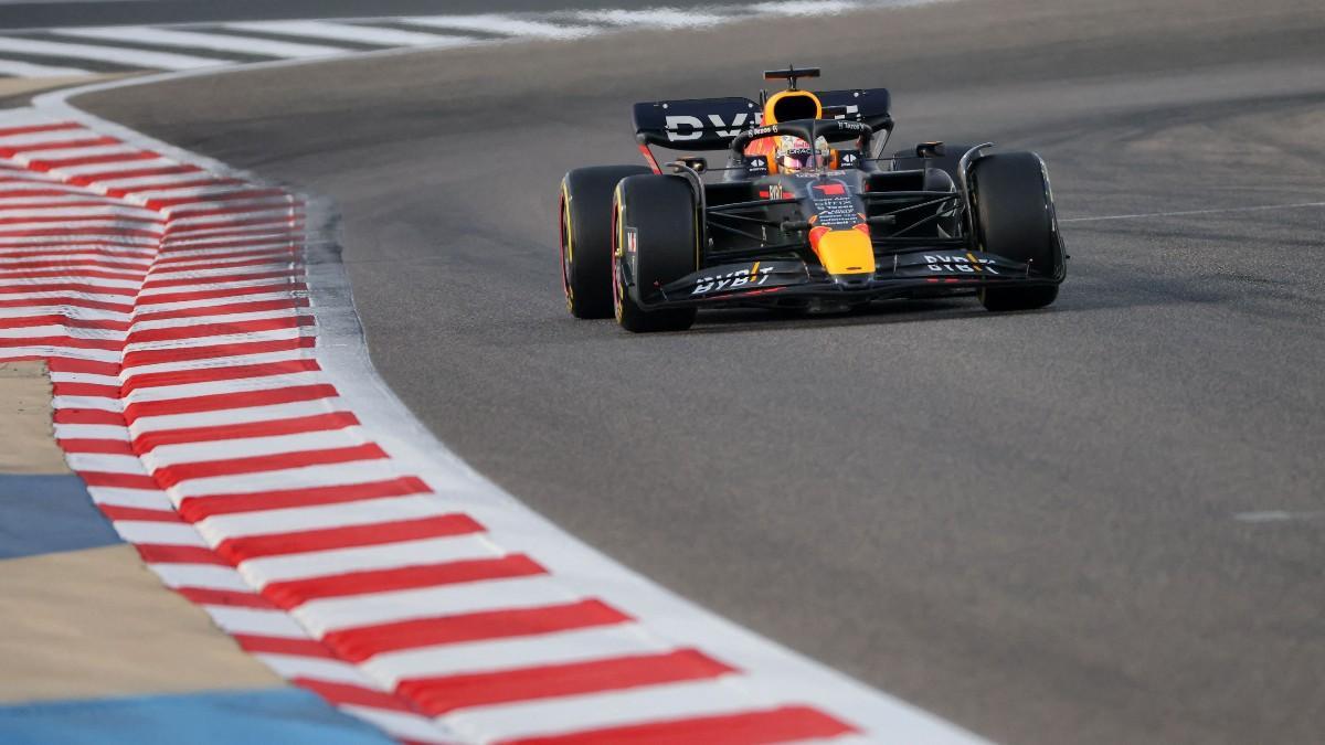 Max Verstappen, durante los test de Bahrein