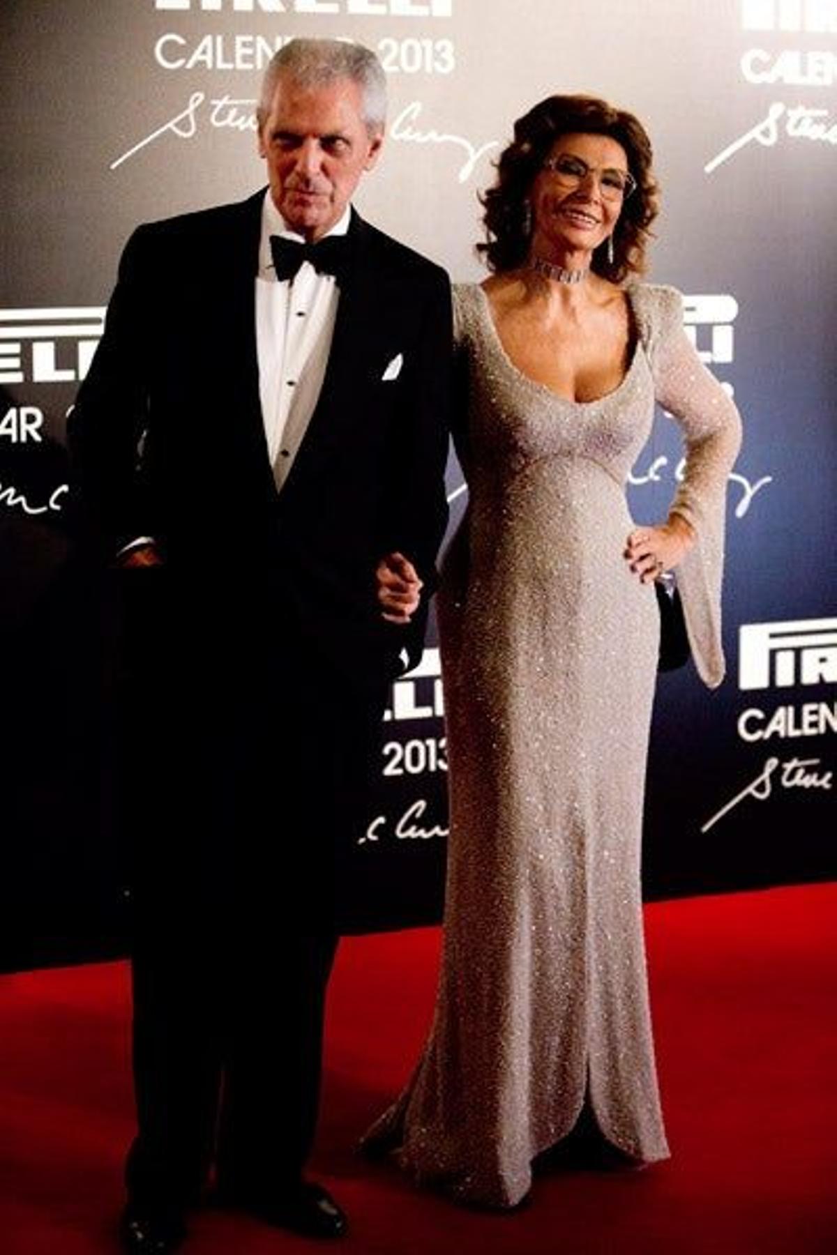 Sofia Loren y Marco Tronchetti Provera