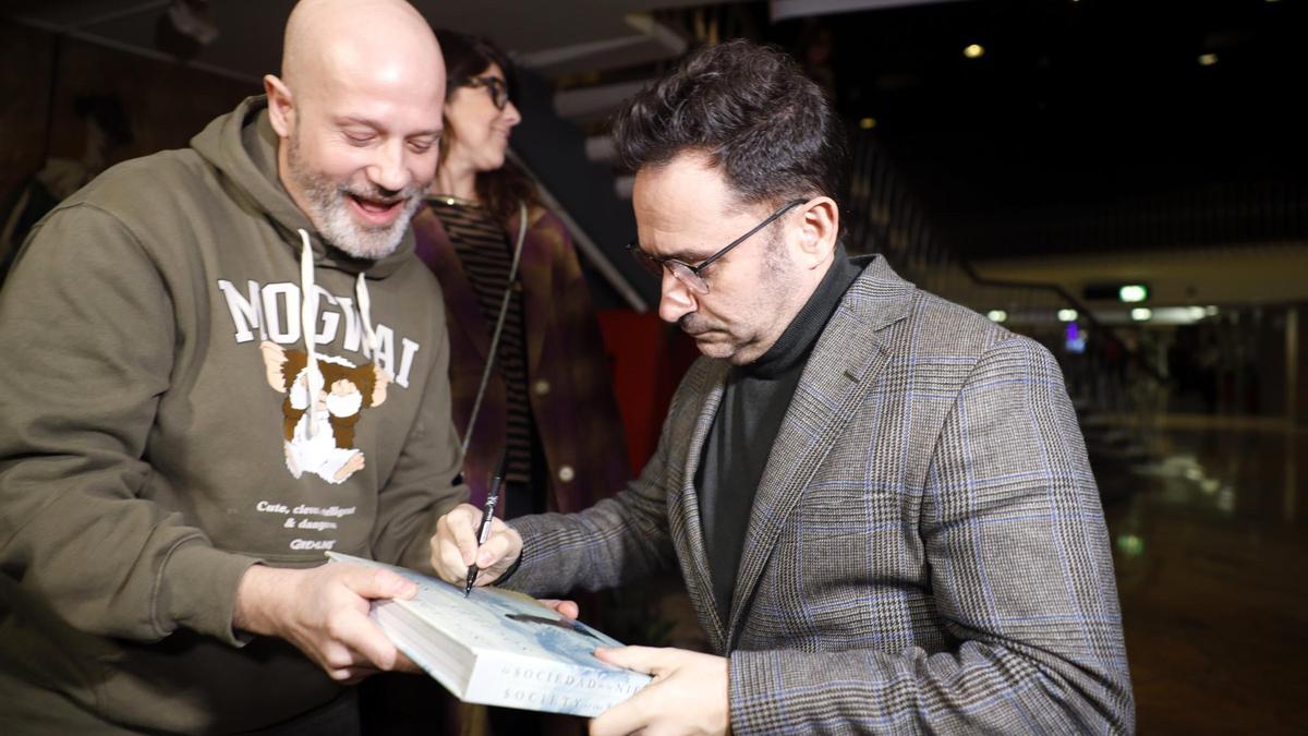 Juan Antonio Bayona ha protagonizado un coloquio en los cines Palafox de Zaragoza.