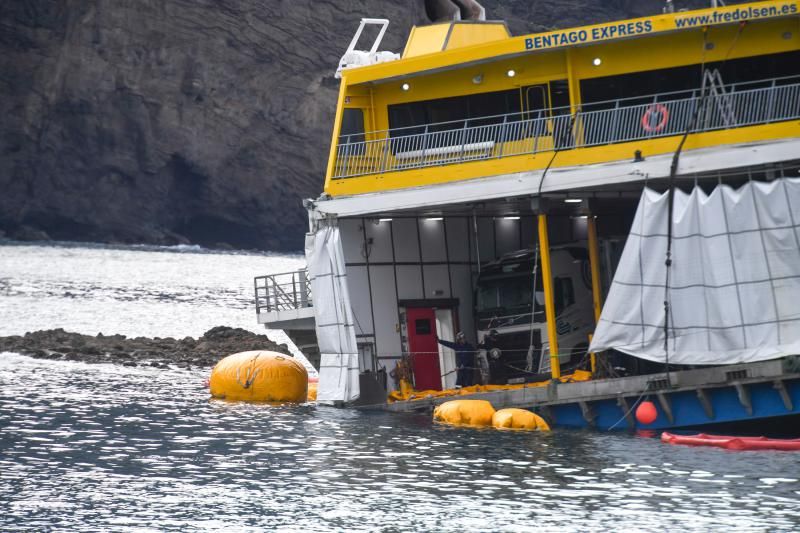 Nuevo intento de reflotar el ferry de Fred Olsen