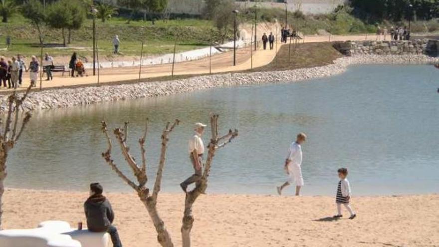 Imagen del parque Cañada Marsá en Benijófar en el que se inaugura una ampliación el jueves.