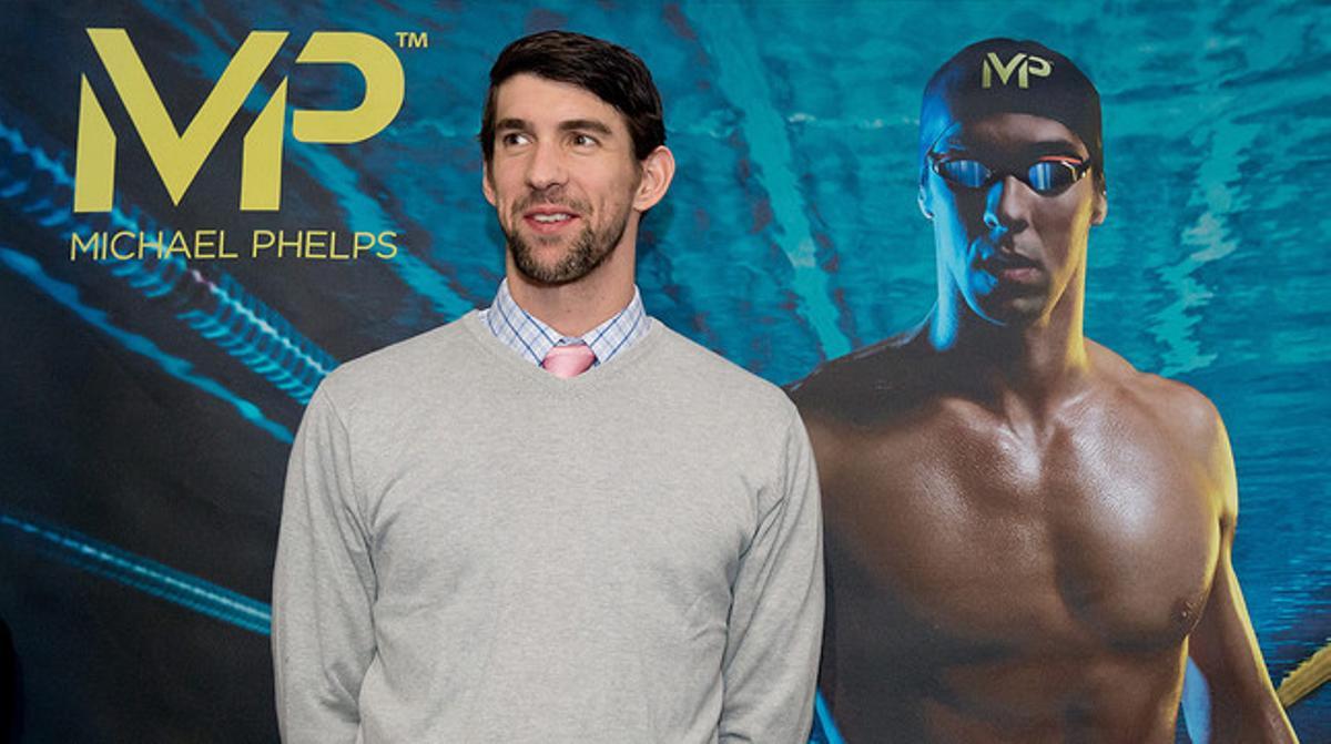 Michael Phelps, a la fira d’esports Ispo, a Munic.