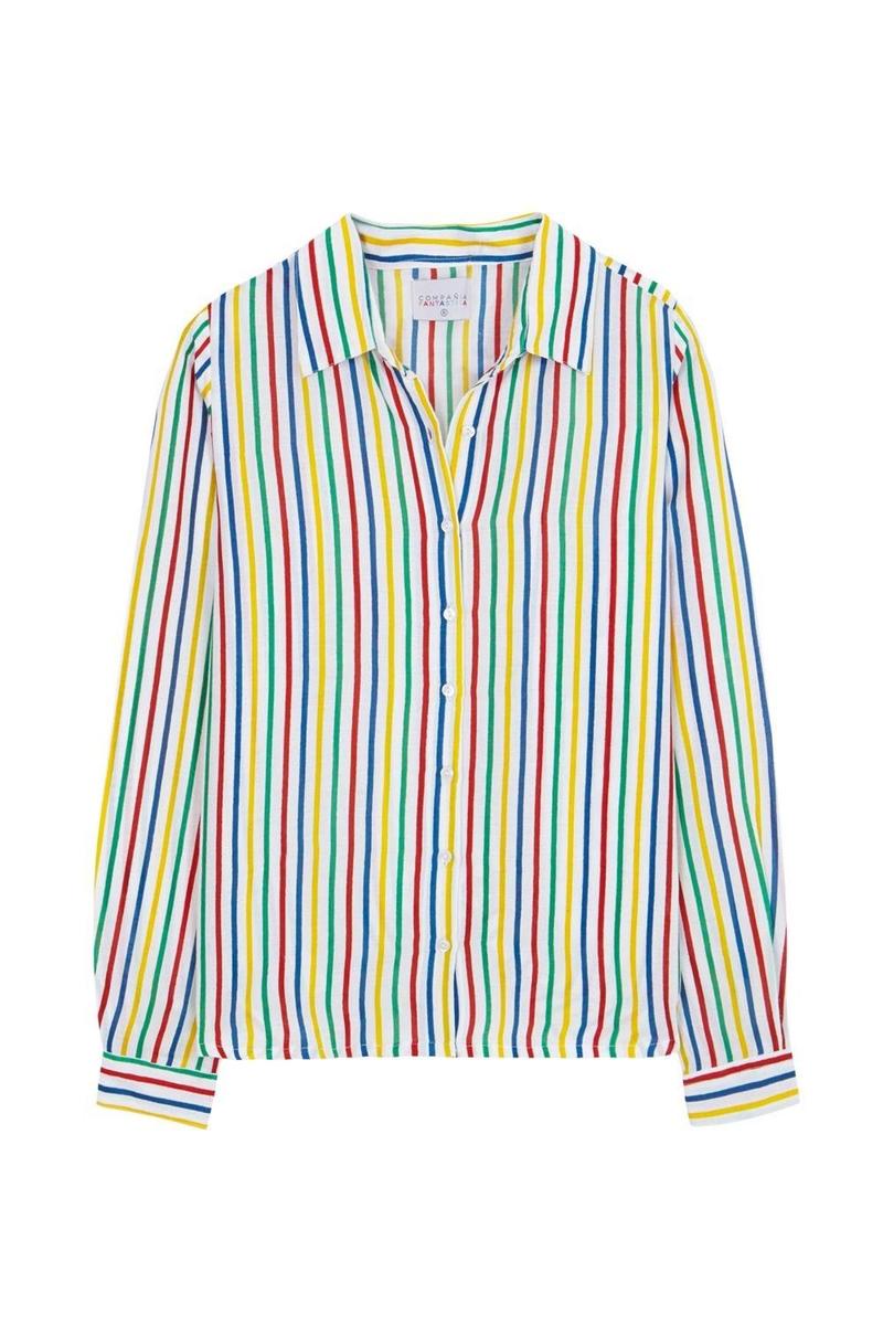 Camisa de rayas multicolor de la Compañía Fantástica.