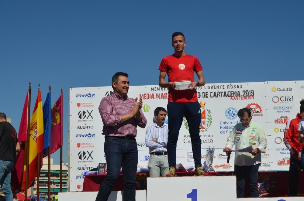 Ganadores de la Media Maratón de Cartagena