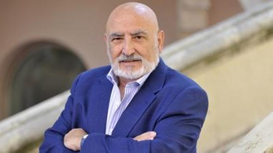 Peret, Pere Pubill Calaf, el juny passat al pati del Casino de Manresa