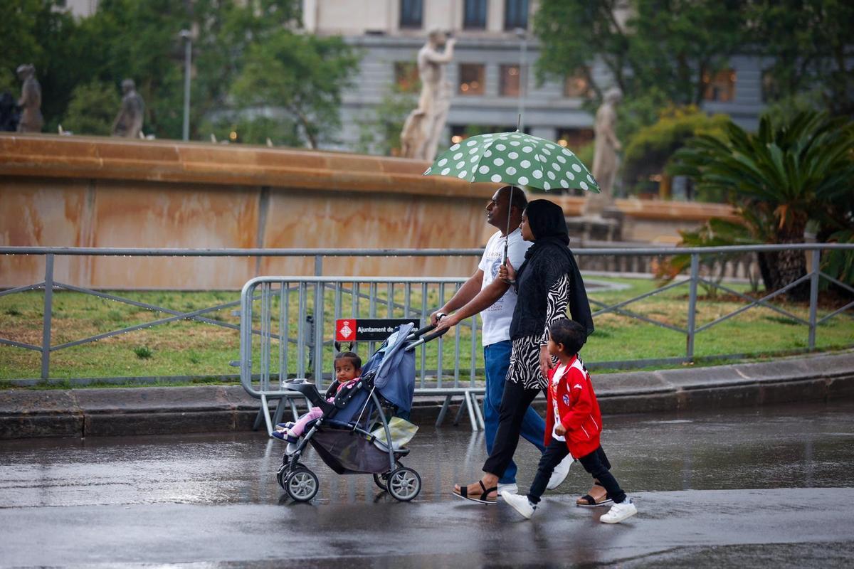 Lluvia en Barcelona