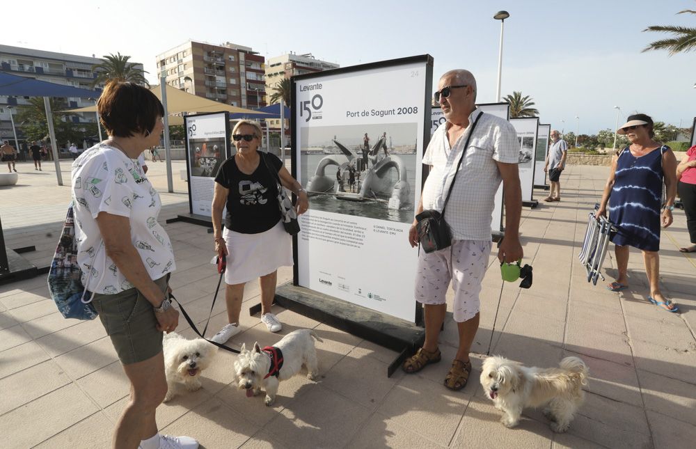 La exposición fotográfica de Camp de Morvedre, por el 150 aniversario de Levante-EMV, se traslada de Sagunt al Port de Sagunt.