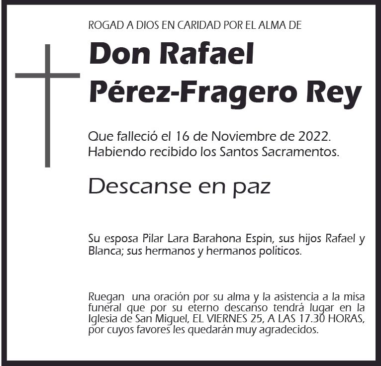Rafael Pérez-Fragero Rey