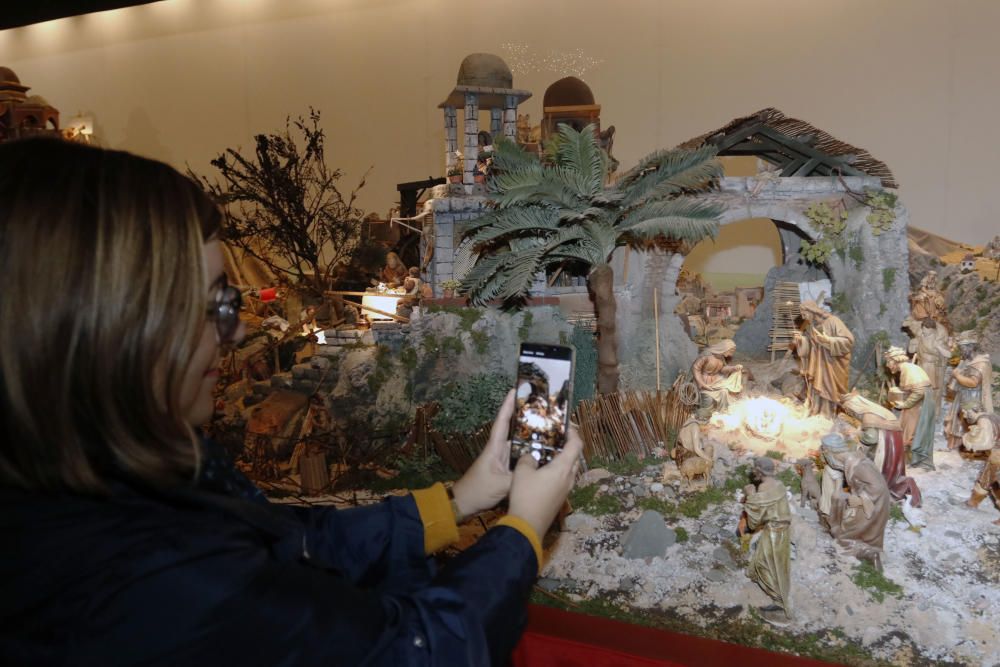 Inauguración del belén del Ayuntamiento de Málaga.