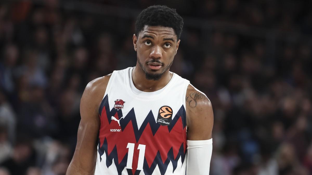 Trent Forrest, en un partido con el Kosner Baskonia