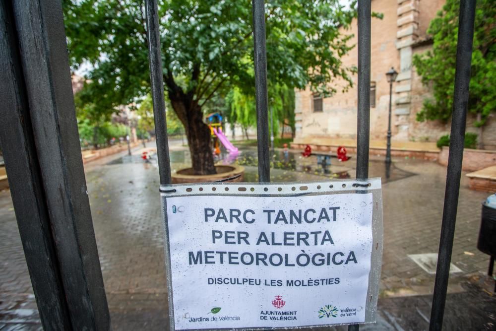 Lluvias en la ciudad de València