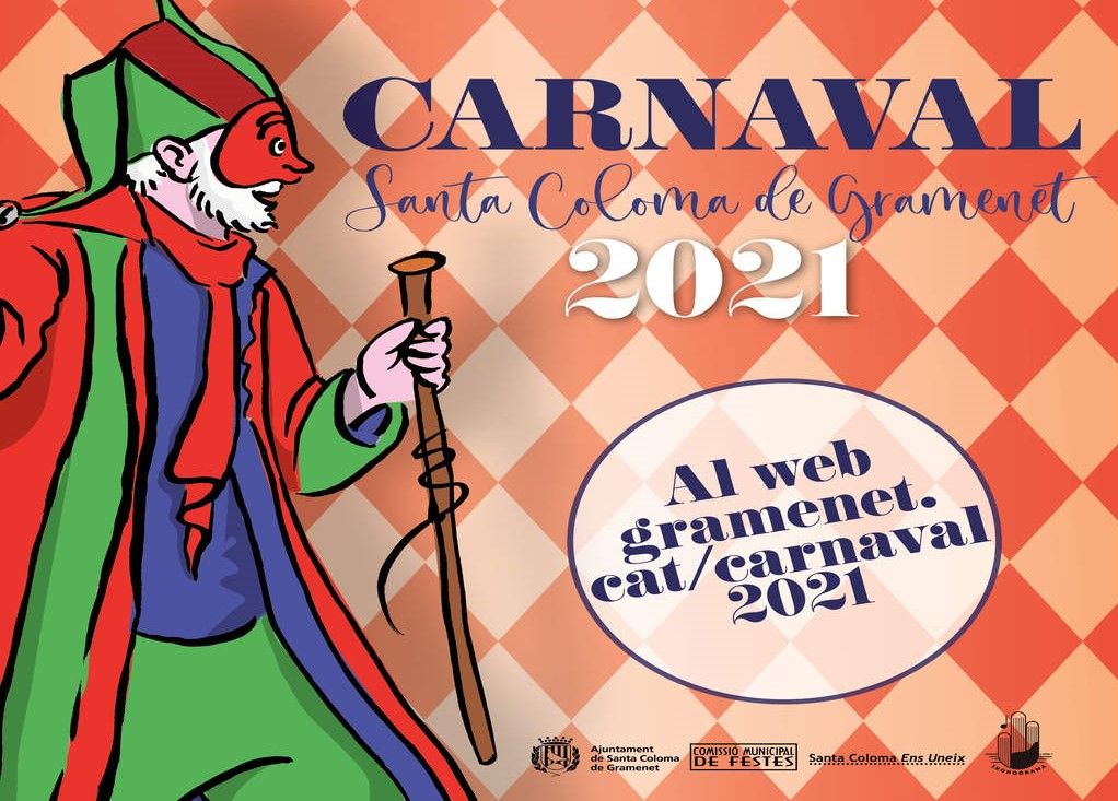 Cartel del Carnaval 2021 de Santa Coloma de Gramenet.