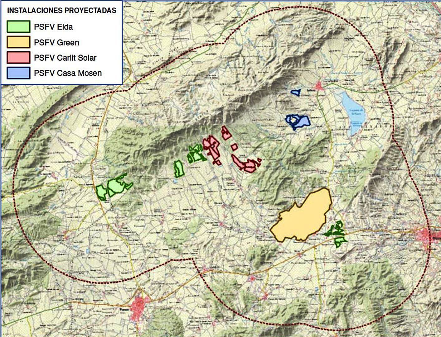 Proyectan dos plantas solares de 5 km2 entre Elda, Salinas, Monóvar y Pinoso