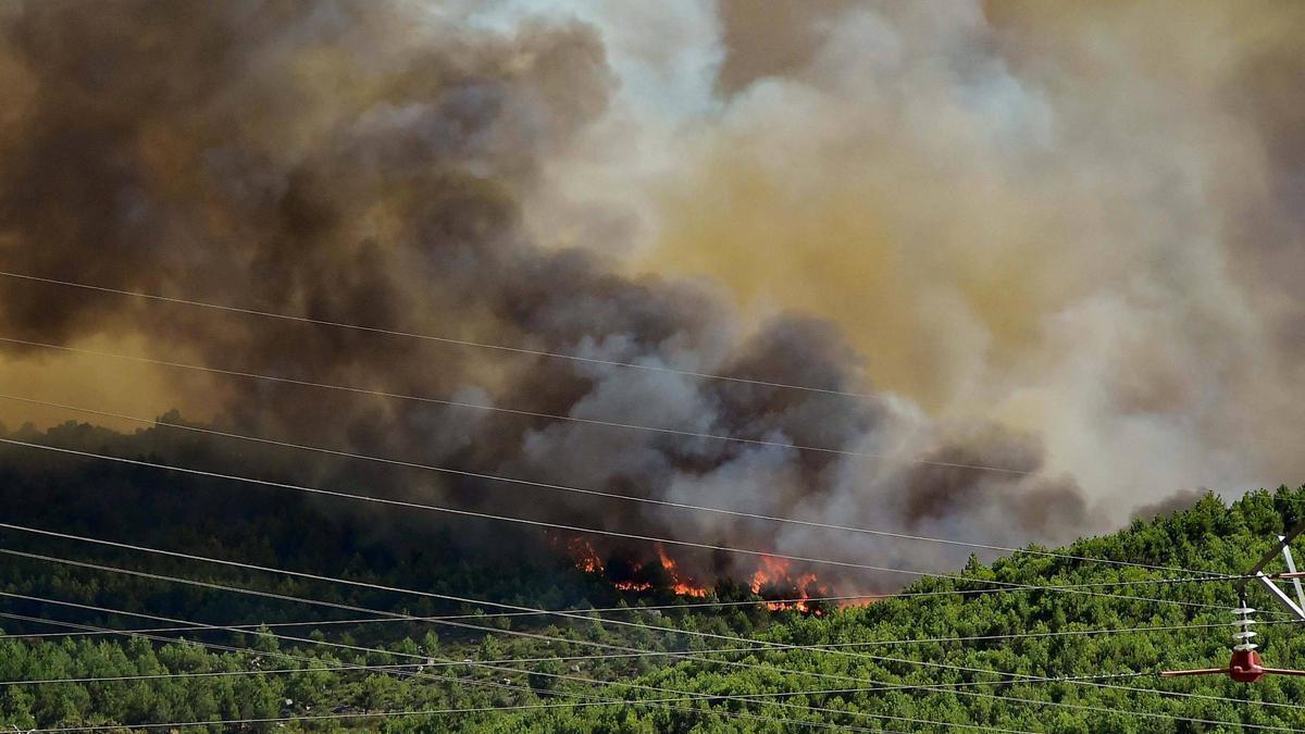 Fotogalería | Las imágenes del incendio de Casas de Millán, que ha obligado a evacuar a 800 personas