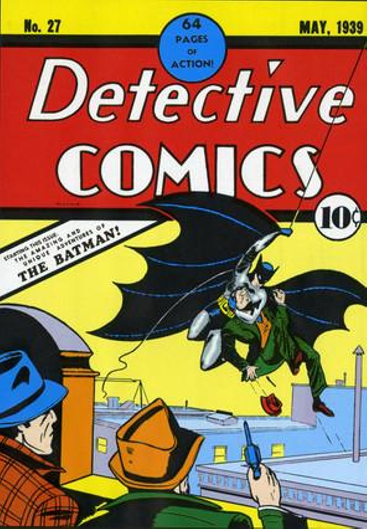 Primera portada del còmic de Batman.