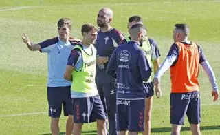 El último entrenamiento del Celta antes de viajar a Elche