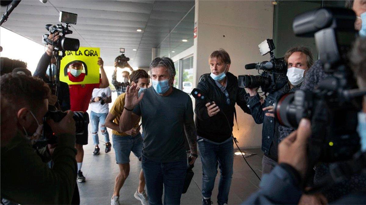 Jorge Messi, en su llegada a Barcelona