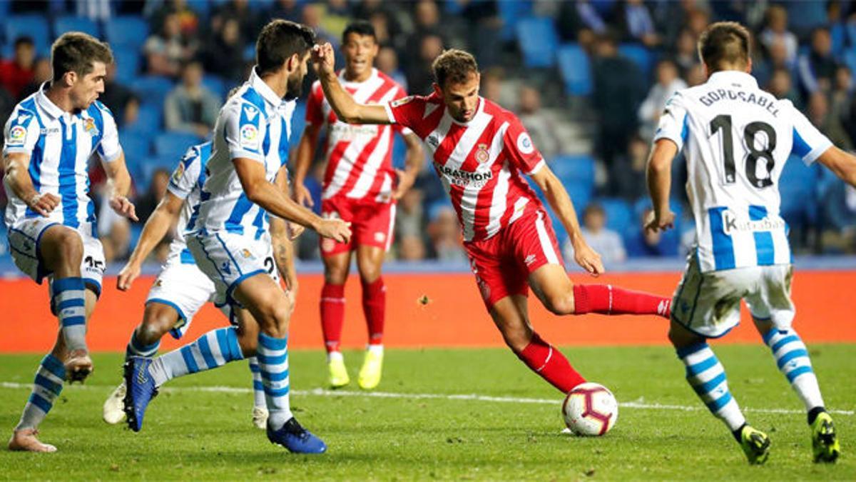 La Real Sociedad y el Girona no pasan del empate a cero