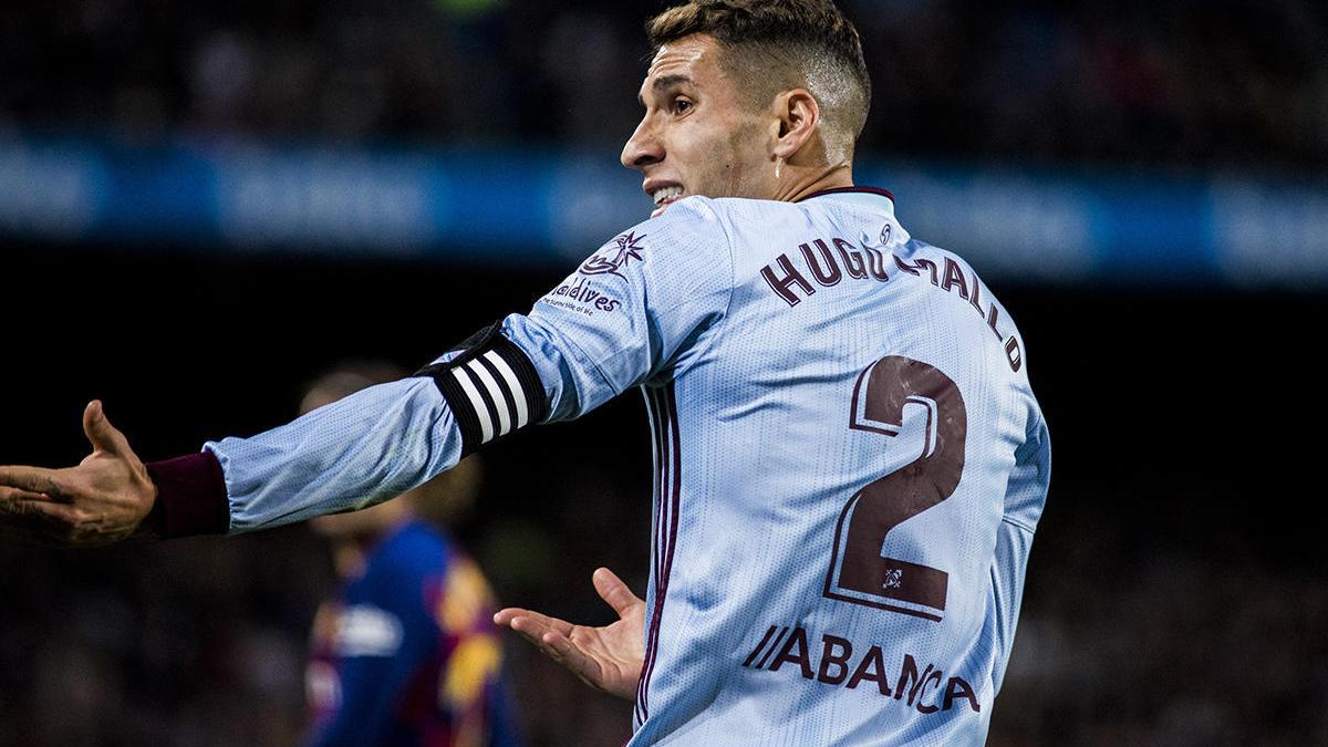 Hugo Mallo durante el partido correspondiente a la décimo tercera jornada de la Liga. // Sara Gordon