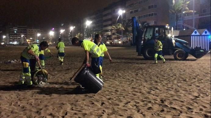 Operativo de limpieza por la Noche de San Juan