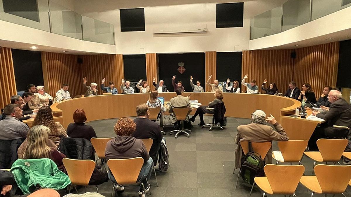 El ple municipal de Blanes celebrat ahir al vespre.