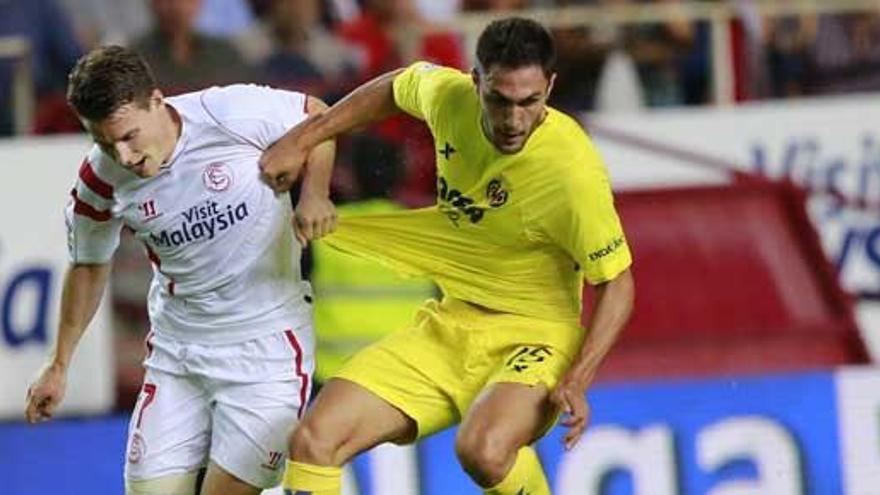 El Sevilla se enfrenta al Villarreal.